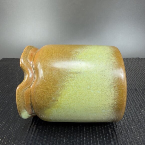 Frankoma Pottery Plainsman Toothpick Holder Bud Vase Prairie Green Marked VTG - Picture 5 of 9